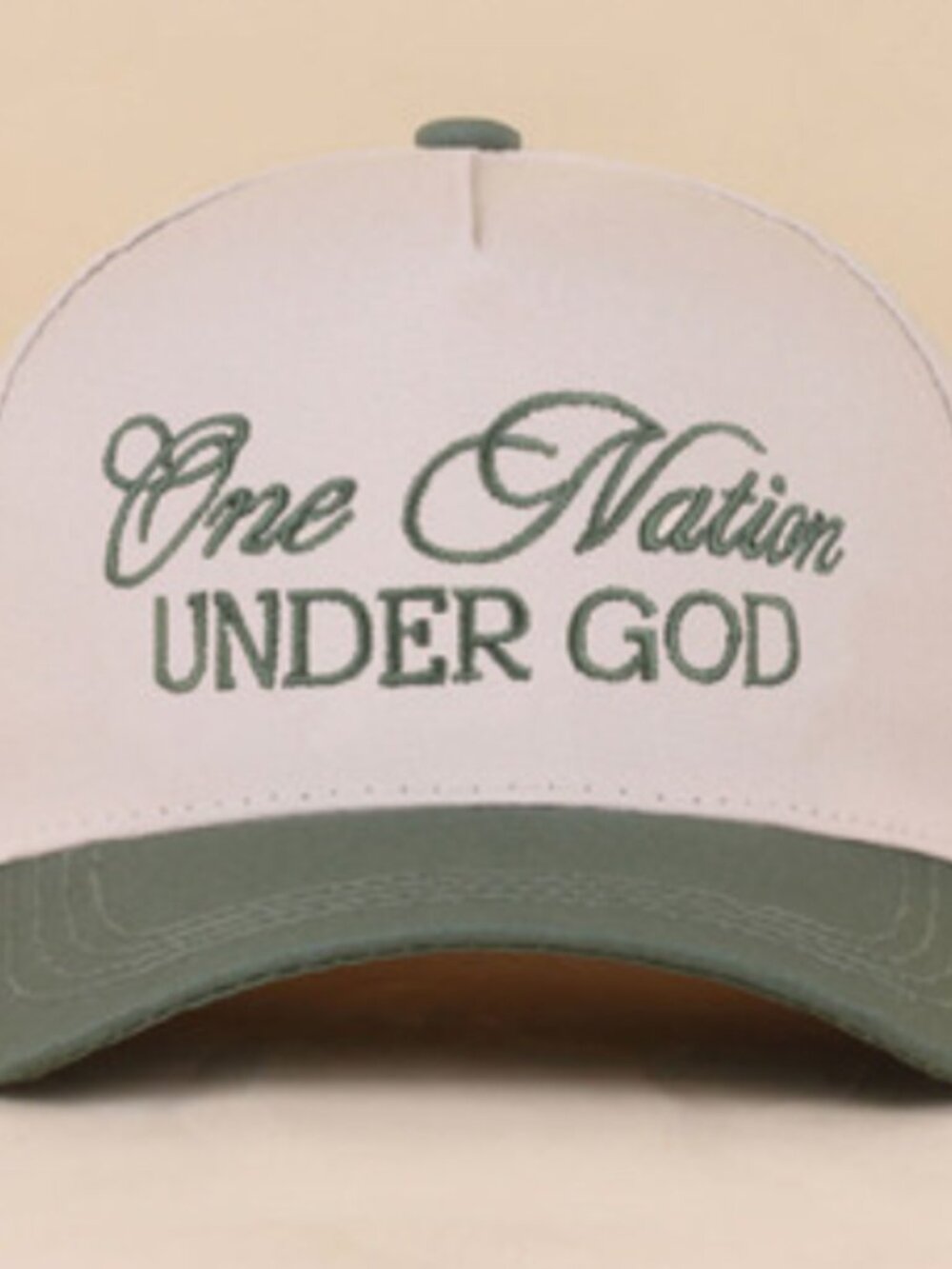 Zenana Outfitters "One Nation Under God" Embroidered Hat - Assorted Colors - Picture 6 of 6